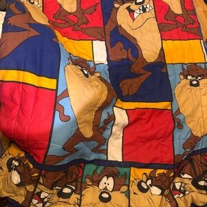 90s taz looney tunes comforter